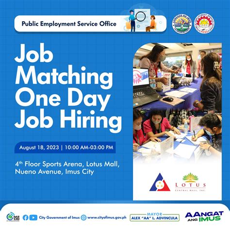 job hiring imus no age limit